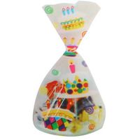 Birthday Theme Cello Loot Bags with Ties, 25 ct. Packs (Birthday Cake)