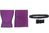 Replacement Anti Bacterial Back & Seat Cushions in Purple Set- for Karman S-ERGO105F16RS Ergonomic Wheelchair - Fit to Seat Size 16"x17" and Free Wheelchair Black Seatbelt!