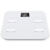 JXSHQS Intelligent Body Fat Scale Home Bluetooth Weight Scale Female Accurate Human Scale Baby Electronic Scale Body Fat Scale (Color : White)