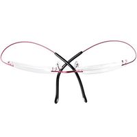 LianSan Titanium Rimless Reading Glasses Men Women's Reading Eyeglasses Super Light Readers Reading Glasses Lmo-013 (+1.75, purple big)