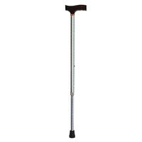 Drive Medical Adjustable Lightweight T Handle Cane with Wrist Strap, Little Dots