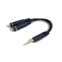 Premium OEM PC Headset to PlayStation 4 PS4, Xbox One, Mac, Latest PCs, Smartphones and Tablets Combo Audio Adapter Cable for Sennheiser and Similar PC Headsets