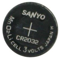 Replacement Sanyo CR2032 Button Cell Battery 3V 220 Mah, Lithium