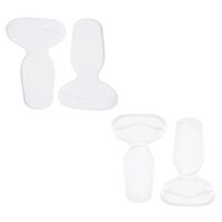 2 Pairs T Shape Back Heel Grips Pads Cushion Liner Stickers Insole Back Foot Protector High Heels Insert Support Gel for High Heels Blisters Protection