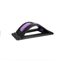 Lumbar Support Posture Orthosis - 3-Stage Stretching Device Back Stretcher for Lower Back and Upper Back Pain Relief Relaxation Partner Spine,Purple