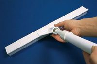 Perfex 9524 Heavy-Duty Floor Squeegee, Twin-Mounted PVC Blades, 24"W