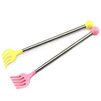 Aland Adjustable Extendable Back Scratcher Stainless Steel Anti Itch Claw Massager Random Color