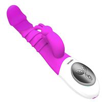 12 Modes Large Size 100% Safe Silicone Rotating Novelty Rabbit Vibtator Toys for Women with Heating Waterproof & Silent