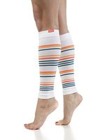 VIM & VIGR 15-20 mmHg Compression Sleeves for Women & Men (White, Creamsicle & Dark Teal Moisture wick Nylon, 3)