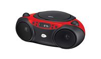CD Player Boom Box in Black ad Red