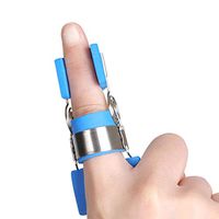 DONGBALA Finger Trainers Splint Spasm Orthosis Function Finger Wraps Straightening Curved Stainless Steel Spring,M