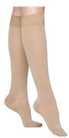Sigvaris Select Comfort Calf, Medium, Long, Womens with Grip Top BLACK 30-40mmHg by Sigvaris