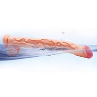 Huge Big Long Ultra Soft Medical-Grade PVC for Women Men Beginners 14 Inch Pleasure Game Toy Flesh