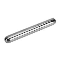 Portable Stainless Steel 1 Cigar Tube Holder Cigar Case (Silver)