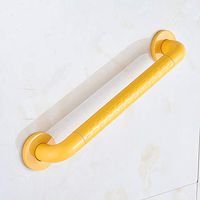 XIHAA Bathroom Tub Toilet Handrail,Stainless Steel Shower Grab Bar, Wall Mount Shower Safety Support Handle,for Elderly Safety Helping Handle,Yellow,50Cm