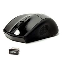Nexus 2.4G Wireless Optical Silent Laser Mouse with no Click Sound Black SM-9000B, Clear