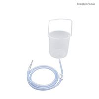 TopQuaFocus Plastic Enema Bucket Kit, Enema Kit, 2 Quart 5.3" Tips for Man Woman