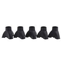 Fityle 5Pcs Crutch Ferrules Rubber End Walking Stick Tips Feet Trekking Pole Bottom