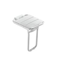 XXHDEE Dressing Room Wall-Mounted Seat Shower Room Door Wear Shoes Maternity Room Bathroom Folding Stool Bath Stool (Color : White, Size : 41cm36cm)