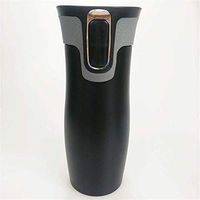 ZHENQ Automatic Mug Coffee Cooler Stainless Steel Water Button Thermos Automatic Tea Cup Business car Cup, Stainless Steel Durable (Color : B)