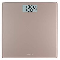 Taylor Precision Products Digital 400 lb Capacity Bathroom Scale, Satin Nickel