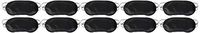 Coobbar 10PCS Travel Rest Eye Sleeping Mask Satin Blindfold Soft Eye Shade Nap Cover Soft Eye Mask Shade Cover (Black)