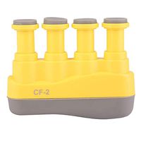 Fafeims Children Hand Finger Grip Exerciser Piano Finger Trainer Finger Strengthening Equipment for Guitar Piano Trigger Finger Training (Yellow)