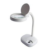 Jing Boutiques/High Power Desktop Magnifying Glass, 10 Times with LED Light Magnifier, Multi Function Motherboard Repair Workbench, 5 Times high Definition Watch Mobile Phone Repair Magnifying Glass