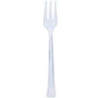 Lillian Mini Plastic Forks, 48-Pack, Clear