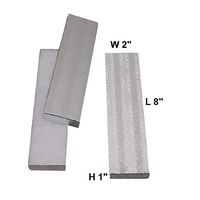 Cotton Filled Jewelry Gift Box Lot of 6 Silver Foil (8" X 2" X 1"