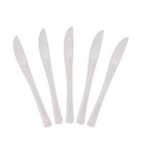 Cutdek Knives Plastic Forks Spoons Knives 50ct Party Catering Picnic Disposable New! (Counts: 50, Colors: Clear)