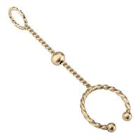 Lzttyee Elegant Women/Men Smoker Cigarette Holder Ring for Ordinary Smoke Smoking Accessories Gift (Gold)