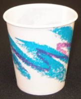 9226 Cups Waxed Paper Jazzy 5oz 1000 Per Case by Tidi Products LLC -Part no. 9226