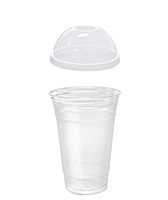 100 Sets 20 oz Clear Plastic Cups and Dome Lids/Parfait Cup