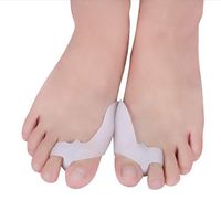 2 Pair Toe Separators Hammer Toe Straightener - Big Toe Spacers with Bunion Shield, Gel Spreader with Joint Guard - Correct Crooked Toes - Bunion Relief for Overlapping, Hallux Valgus, Shoe Friction