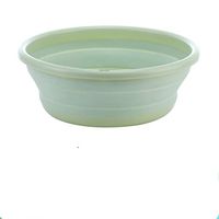 Ulalaza Collapsible Wash Basin with Hanging Hole Lightweight Folding Basin for Home Kitchen Outdoor Camping