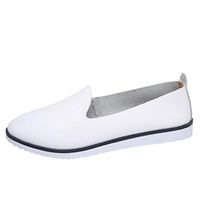 Neartime Women Shoes, 2018 Fashion Flats Leather Shoes Shallow Slip On Leisure Lazy Comfortable Sandals