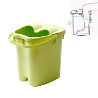 POEO Foot Spa Massage Foot Bath Foot Spa Foot Bucket Bubble,Green