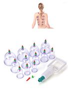 Duevin 12 Cups Chinese Traditional Medical Healthy Body Vacuum Acupuncture Cupping Suction Therapy Body Massager Deep Tissue Muscle Relaxer Set