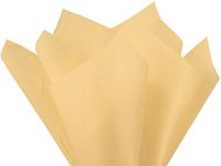 24 Gift Grade Tissue Paper Sheets - 15" x 20" Soft fold Packed Choose Color (French Vanilla)