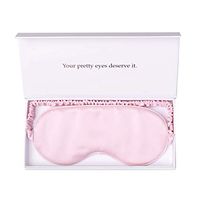YANSER Luxury Silk Sleep Mask For Women 100% Mulberry Silk Eye Mask For Sleeping, Anti-Aging Skin Care, 6 Colors, Ultra Soft & Light, Comfortable, Travel Bag, Gift Package, Blindfold, Pink