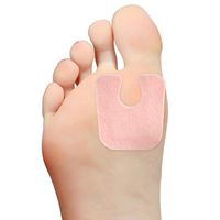 Steins 1/8” Adhesive Felt Callus Pads with U-9 IPK Padding, Pre-Cut, U-Shaped, Reduces Pain and Pressure with Bunions, Calluses or Blisters, 100 Count