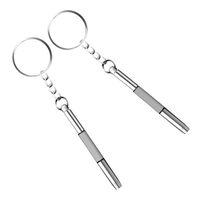 IronSeals 2 PCS Eyeglass Repair kit, Mini 4-in-1 Screwdriver Home Sunglasses Eyeglass Cellphone Watch Repair Keychain Screwdriver Tool