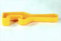 Bucket Lid Wrench - Open/Lift Lids on 5 Gallon Plastic Buckets & Small Pails - Yellow - Durable Plastic Opener Tool