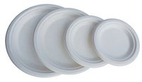 Yens Sugarcane Bagasse Disposable Eco-Freindly Round Plate, 9 inches GP-09 (500PCS)