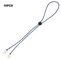 Best Quality 10pcs Napkin Clip Adjustable Length Flexible Lanyard Tissue Clips Holder, Black Adult Bib - Accessories Car, Car Accessories, Sun Visor, Adult Bib