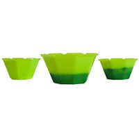 Petali 3 oz Color Changing Gelato Cups - Neon Green to Green, Small Plastic Cup That Changes Color When Cold, Great For Gelato, Ice Cream, Birthdays And So Much More!