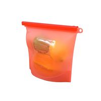 Jiyaru Fresh-Keeping Bag Reusable Silica Food Preservation Storage Container Red