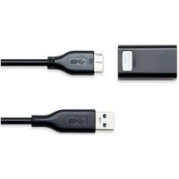 SYBA SY-ADA24040 USB3.0 to 10/100/1000M Ethernet Adapter- BLACK
