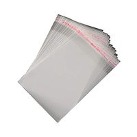 ARRICRAFT 1000pcs OPP Cellophane Bags Resealable Rectangle Clear Bags for Packaging, 120x80mm